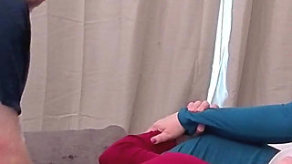 A Handmaid's Tale - Cuckquean Wife Holds Handmaid While Husband Breeds Her