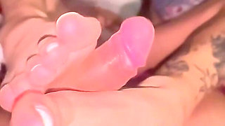 Slooply Footjob and a Slow Mow Cumshot