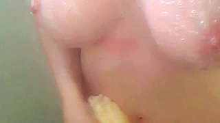 Great Big Boobs On Masturbating Redhead