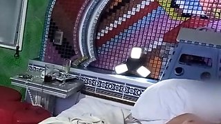 Public flashing in a hotel room - big ass Latina milf