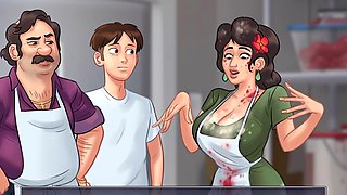 College girls in a cartoon world getting into nipple sucking and fun with sex toys