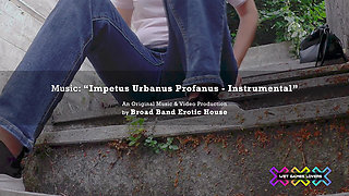 Pissing Like a Fountain on the School Stairs