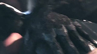 Black Cat & Eve - Futa Girls Fuck in the Rain - 3D Animation