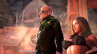 Cool angel and sexy nun get steamy in the church in The Genesis Order hentai game