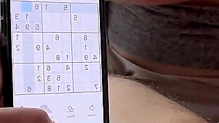 My Stepson Plays Sudoku and I Play with His Cock!!