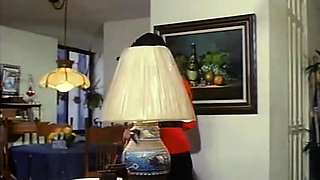Sexy brunette enjoys a vintage bdsm fuck