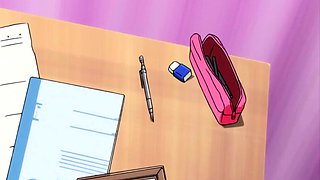 Horny Anime Schoolgirl Bent Over Desk for Intense Sex