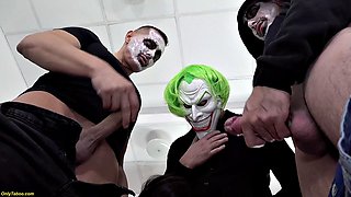 Halloween Anal with Big Tits Matures