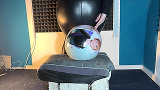 Lucy Sit Pops 12 50cm Customer Choosen Beach Balls in Shiny Black Pants! 2 Cameras with Slowmo