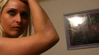 Cute young brunette introduces herself and her stunning bottom