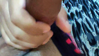 Boy Rubbing his Big Fat Dick and cums