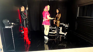 Rubber Sissy Training High Heels, Boots & Punishment