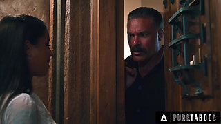PURE TABOO MILF Cory Chase LOCKS Naive Neighbor Nina White In CAGE As A Gift For Her Pervert Husband