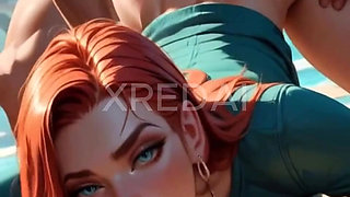 RUIVA TAKING FORTE FROM BEHIND AI GENERATION VIDEO AI-Generated