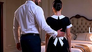 Maid Seduced and Pounded by Boss