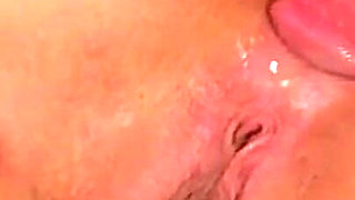 Big ass in fishnet skank in a close-up ass fuck video