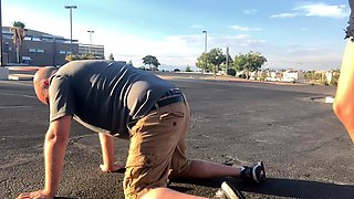 ServeSkylar - Parking Lot Ballbusting