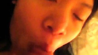 Amateur Asian Girl Gives Blowjob
