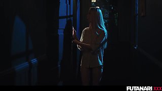 Nata Gold, Real Life And Petite Blonde In Cute Girl Facefucked By Horny Futa Shemale Amirah - It Follows Parody