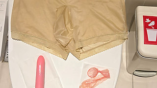 Sissy Kanisa Cum and Play Her Ass Hole in Public Toilet