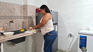 BBW Latina Pandora Strips and Shows off an Outfit