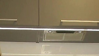 Hot Brunette Beautiful Petite Wife Takes off Her Panties to Flash Her Tight Pussy and Piercing with Her Naked Ass