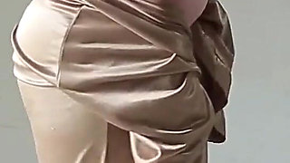Indonesian Tobrut Girl Wearing a Sexy Satin Robe While Having Sex
