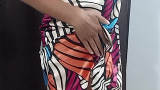 satin panty remove and show my long dick