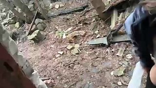 Hot Russian slut gets big facial after hard outdoor pounding