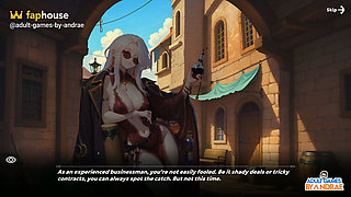 Isekai Waifu Overlord Gameplay Part 6 - Alberta S. Kammer Foot Jerking H-scene