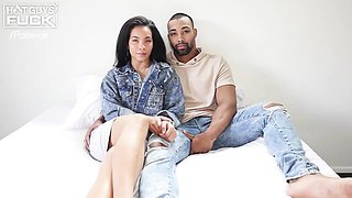 Laylani and Jaxson's blowjob action