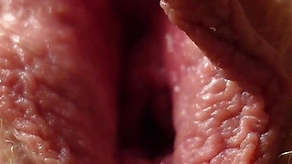 Pussy Rubbing and Fingering in Closeup