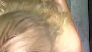 Busty blonde cougar Alyssa Lynn can't get enough cum in gloryhole - Part 2 POV
