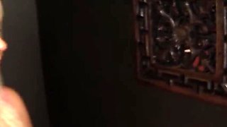 Blonde Babe Kimmy Olsen Swallows Cum at Gloryhole