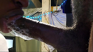 Perfect Lips Made Him Bust a Hard Nut! From Her Sloppily Deepthroating His Dick