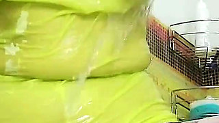 Wet Woman Transparent Leggings Wet Tights Visible Hair From Pantyhose Fetish Ginnagg