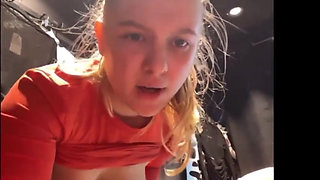 Extreme Squirting and Fucking in the Locker Room