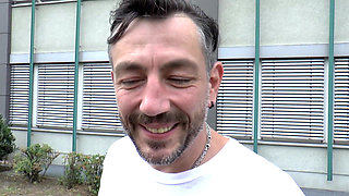 Blonde big ass tattooed chick loves hard doggy fuck