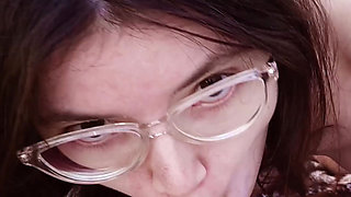Real Public Sex with a Slim Brunette Outdoors Among Greenery on an Early Sunny Clear Morning with Sensual Penetration