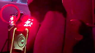 Having Fun in the Kitchen, Cute Fucks Neighbor's Ass and Sucks Her Dick