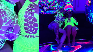 Neon Light with 2 Crazy Girls