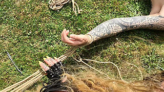 POV - Predicament - Endurance - Dominatrix Fucks Her Slave’s Strap-on While His Cock Is Locked (219)