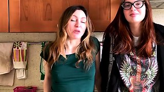 Two brunettes get a beautiful spanking