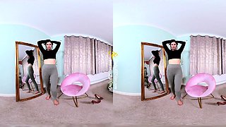 Stacked brunette goes solo toys and masturbation