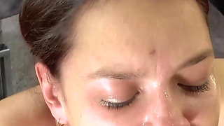 Amateur Latina Rough Face Fucked and Facial!