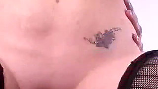 Blonde curvy girl Katie fucked by step brother on the stairs