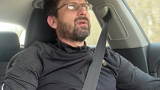 She Couldn't Wait - MILF Blowjob & Handjob While Driving - Public Car Sex Kingyordanov