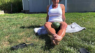 Muscle MILF Kandys Watermelon Crush Domination