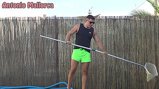 Uncut - Brazilian Cheating Wife Gets Fucked by the Swimming Pool Cleaner - Behind the Scene