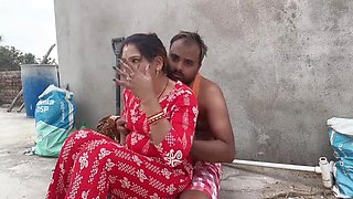 Desi Bhabhi Sona Fingered and Fucked Doggy Style by Jija on Roof - Big Ass, Big Natural Tits, Dress Removed